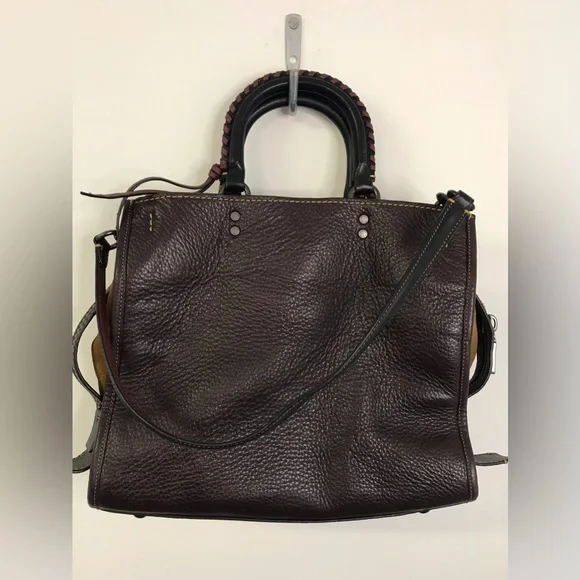 Coach 1941 Rogue in Oxblood Whipstitch Handles Suede 3-Way Carry Rare 58116 - Picture 3 of 16